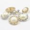 2017 Hot Sale 18mm Round White Pearl Rhinestone Button for Wedding Decoration and Apparel