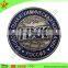brass stamped imitation hard enamel enamel football pin & trendy badge