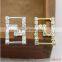 Wholesale plastic sliver gold ribbon buckle