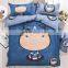 Wholesale 100% polyester warm environmental protection applique kids baby crib cartoon bedding set