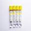 clot activator blood tube with gel yellow cap 13*75mm