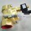 GOGO Normally Open 2 Way Pilot Diaphragm Brass electric solenoid water valves 1 1/2 inch 12v 220V AC 35mm PX-40K NBR 0.5-13bar