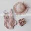 Wholesale Fashion Romper Summer Sleeveless Linen Ruffle Baby Romper