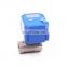 CR01 CR05 5V 12V 8s CWX-25S with manual operation ss304 full bore NPT BSP motorized ball valve for water irrigation