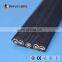 5 core flat cable 18awg shielded flat cable 220v