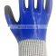 Anti Cut Level 5 HPPE Liner Nitrile Full Coated + Sandy Palm Coated Cut Resistant Gloves