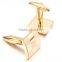 Promotional Gift Vintage Cufflinks for Mens Jewelry Shirt Cufflinks, Golden, Square