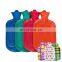 Factory Price hand warming 2000ml 2500ml rubber hot water bag