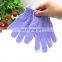 Assorted Colors Nylon Bath Exfoliating Scrubber Gloves