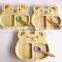 Sample Avaliable Wholesale Natural Bamboo Suction Plate Baby and Toddler Feeding Plate
