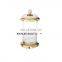 Marble Lid Hammered Glass Canister