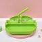 Introducing Latest Silica Gel Cutlery Food Boy Tableware Plates Dinnerware Set Kids