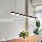HUAYI New Model Modern Style Dining Room Villa Decoration Aluminum LED Pendant Light
