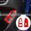 Auto parts for Subaru BRZ/Toyota 86 Glass Lifting Switch Frame ABS Sport Red 2-piece Set