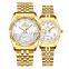 CHENXI New Waterproof Explosion-proof Business Luminous Golden Men and Women Couple Quartz Watch Electronic Watch