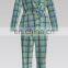 Latest Design BCI  Cotton Seersucker Plaid Fabric for Spring and Summer Shirt