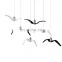 2022 Modern Hotel Indoor Mall Use Pendant Light Commercial Kitchen Hanging Light Bird Shaped Chandeliers