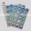 Round 3D Security Hologram Labels with Laser Serial Numbers Printing
