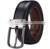 100%genuine leather double-side stitched belt for men fashion dress belt reversible buckle wholesale retail OEM ODM