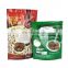 Custom powder food packaging coffee milk nutrimeal powder bag pea flour plastic aluminum foil bag stand up pouch with zipper