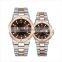 Custom your logo design Japan movement stainless steel bracelet hand watch quartz couple watch