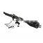 Black Steel Tilt Floor Shift Steering Column 32 Inch Long With Ignition Key Auto Steering Part