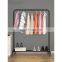 Clothes Rack Metal Garment Rack With Shelves For Hanging Clothes On Wheels