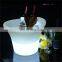 LED large plastic ice bucket for beer wine champagne luminous bottle service plastic led lighted ice bucket wine cooler box