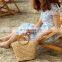 Set Of 2 New Trendy Water hyacinth Handbag for Party, Woven Straw Bag For Beach Trip Wholesale Vietnam Manufacturer