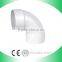 white pvc sch40 y tee pipe branch fitting