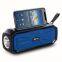 Solar Charging Portable Led Solar Torch Light BT Speaker With Phone Stand Outdoor Fm Radio 1200mah Built-in Battery