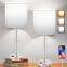 Schlafzimmerlampe romantische Drei-Farben-Wechsel-Lampe, einfache moderne Lampe