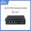 BL160 5 Port 10/100 Mbit Support Automatic Cross Identification Industrial Ethernet Switch