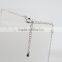 2015 fashion style rhodium plated diamond rhinestone pendant necklace