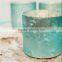 Orange Colored Glass Candle Holder& Glass Flower Vase For Wedding & Home