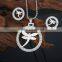 Stainless steel dragonfly fashion jewelry set 2015