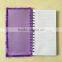 2014 note book with pvc cover 2016 customize plush note book