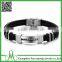 Most popular bracelet silicone metal new trendy