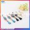 High quality fashion colorful tassel earrings for women with crystal inset
