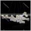 Modern Crystal Pendant Fixture Stainless Steel Pendant Lamp LED Lighting Chandelier