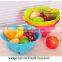 C06 colorful Fashion vegetable plastic fruit basket decoration