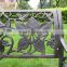 French Style Cast Aluminum Iron Metal park bench garden chair