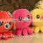Cute stuffed animal toy various color octopus plush toy