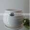 6 color small round table vase with hole / ceramic small pot vases wholesale china with plate