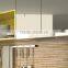 White Acrylic Cupboard L Shape Wood Kitchen Cabinet