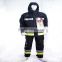 high performance winter nomex fireproof suit with reflective tape EN 469