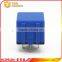 Blue color non water-proof automotive alarm relay 12V 24V 40A relay