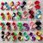 two color popular grosgrain ribbon bow,satin gift ribbon bow pre-made bow