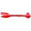 Beautiful Design 1PCS Red Pet Feeding Fork Tin Food Mixing Spoon For Dog Puppy for Cat Kitty 7.5Inch Durable