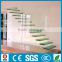 invisible stringer Indoor Steel wood straight residential floating stairs